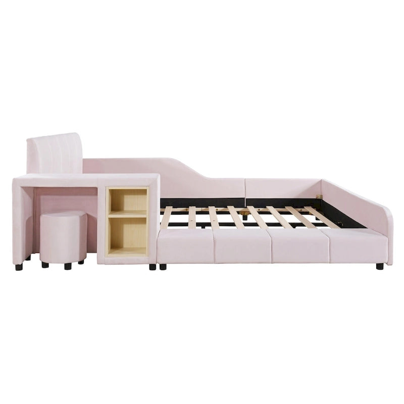 Letto imbottito a terra matrimoniale