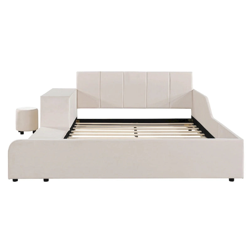 Letto imbottito a terra matrimoniale