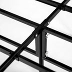 Base per Materasso in Metallo Nero