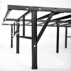 Base per Materasso in Metallo Nero