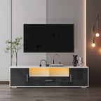 Mobile TV, porta TV, centro di intrattenimento, postazione TV, console TV, console con striscia luminosa a LED, striscia luminosa telecomandabile