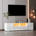 Mobile TV, porta TV, centro di intrattenimento, postazione TV, console TV, console con striscia luminosa a LED, striscia luminosa telecomandabile