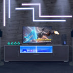 Mobile TV, porta TV, centro di intrattenimento, postazione TV, console TV, console con striscia luminosa a LED, striscia luminosa telecomandabile