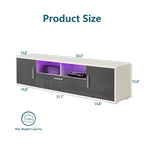 Mobile TV, porta TV, centro di intrattenimento, postazione TV, console TV, console con striscia luminosa a LED, striscia luminosa telecomandabile