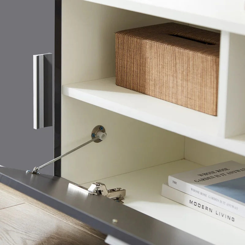 Mobile TV, porta TV, centro di intrattenimento, postazione TV, console TV, console con striscia luminosa a LED, striscia luminosa telecomandabile