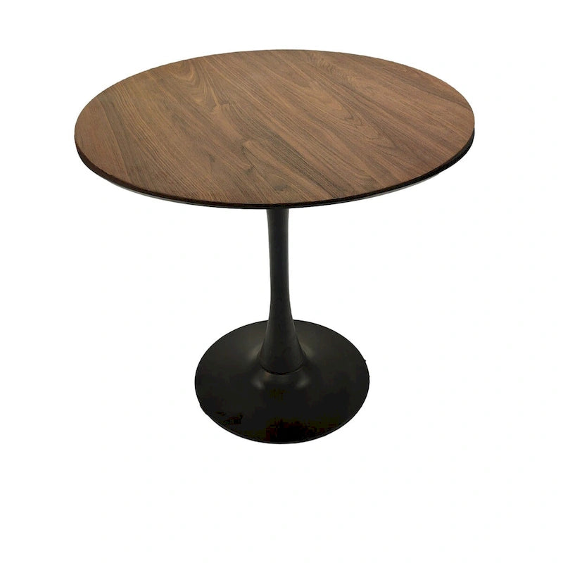 Tavolo da pranzo rotondo, tavolo da pranzo da cucina Tulip da 80 cm per 2-4 persone con piano in MDF e base a piedistallo, tavolino da salotto