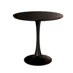 Tavolo da pranzo rotondo, tavolo da pranzo da cucina Tulip da 80 cm per 2-4 persone con piano in MDF e base a piedistallo, tavolino da salotto