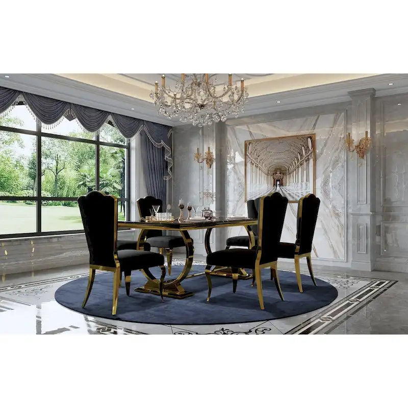 Tavolo da pranzo rettangolare da 180 cm con base a U