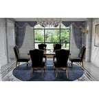 Tavolo da pranzo rettangolare da 180 cm con base a U