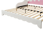 Divano letto estensibile gemello con luci a LED, divano letto principessa imbottito