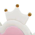 Divano letto estensibile gemello con luci a LED, divano letto principessa imbottito