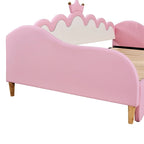 Divano letto estensibile gemello con luci a LED, divano letto principessa imbottito