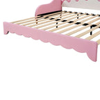 Divano letto estensibile gemello con luci a LED, divano letto principessa imbottito