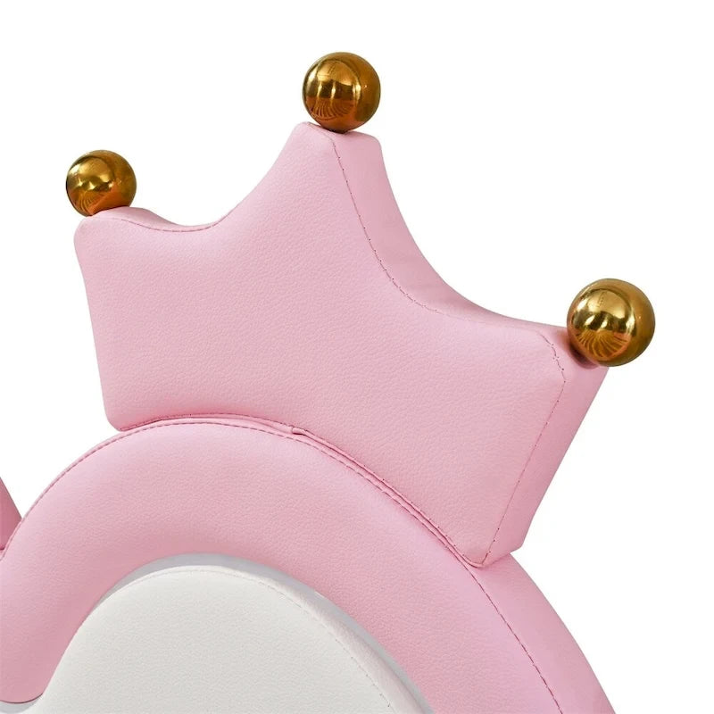 Divano letto estensibile gemello con luci a LED, divano letto principessa imbottito
