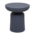 Tavolino d'appoggio da esterno a clessidra in Fiberclay con effetto invecchiato - Bianco o nero