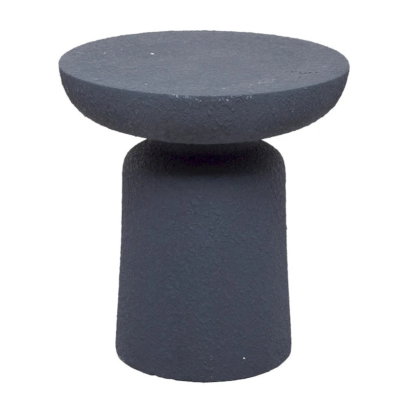 Tavolino d'appoggio da esterno a clessidra in Fiberclay con effetto invecchiato - Bianco o nero