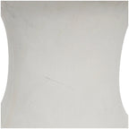 Tavolino d'appoggio da esterno a clessidra in Fiberclay con effetto invecchiato - Bianco o nero