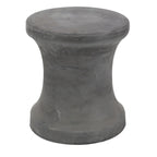 Tavolino d'appoggio da esterno a clessidra in Fiberclay con effetto invecchiato - Bianco o nero