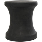 Tavolino d'appoggio da esterno a clessidra in Fiberclay con effetto invecchiato - Bianco o nero