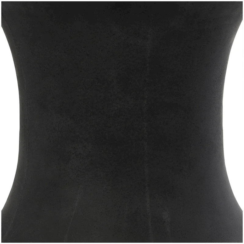 Tavolino d'appoggio da esterno a clessidra in Fiberclay con effetto invecchiato - Bianco o nero