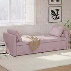 Divano Letto Moderno Imbottito Chaise Longue Letto Singolo Piccolo con 2 Cassetti