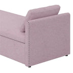 Divano Letto Moderno Imbottito Chaise Longue Letto Singolo Piccolo con 2 Cassetti