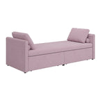 Divano Letto Moderno Imbottito Chaise Longue Letto Singolo Piccolo con 2 Cassetti