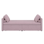 Divano Letto Moderno Imbottito Chaise Longue Letto Singolo Piccolo con 2 Cassetti