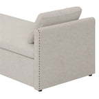 Divano Letto Moderno Imbottito Chaise Longue Letto Singolo Piccolo con 2 Cassetti