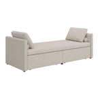 Divano Letto Moderno Imbottito Chaise Longue Letto Singolo Piccolo con 2 Cassetti