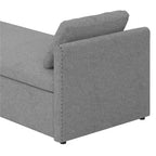 Divano Letto Moderno Imbottito Chaise Longue Letto Singolo Piccolo con 2 Cassetti